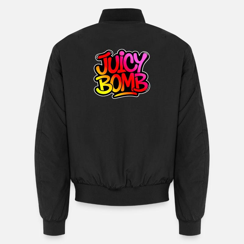 Juicy bomb - Unisex Bomber Jacket - black