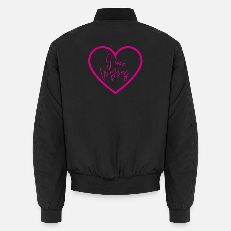 Ich liebe mich - Unisex Bomberjacke - Schwarz