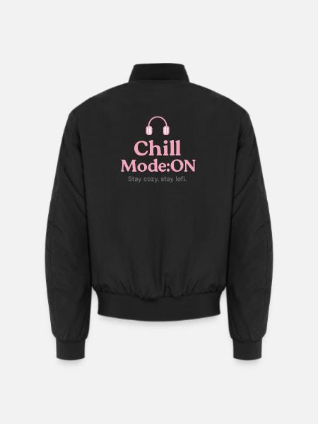 Lo Fi Streetwear – Chill Mode Hoodie & Style  - Unisex Bomberjacke - Schwarz