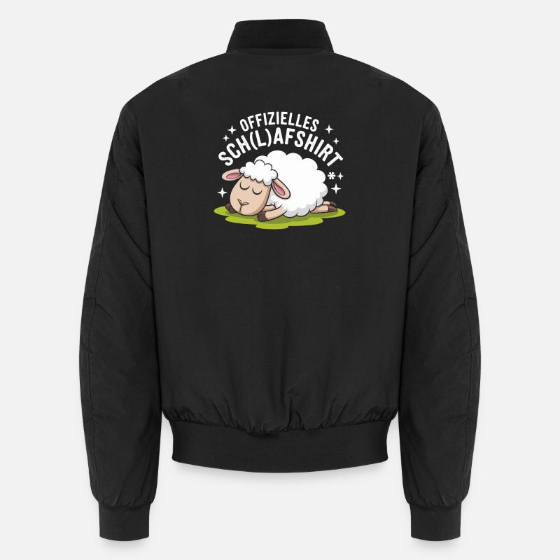 Drôle de mouton avec conception de chemise d’école Bomber unisexe