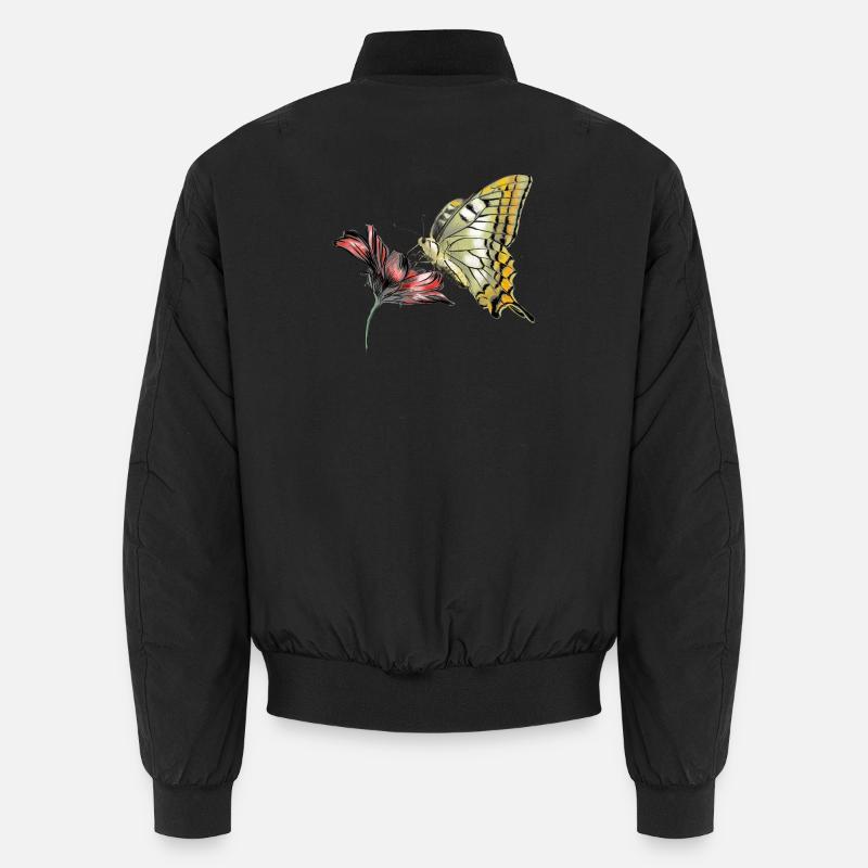 Butterfly in bloom Unisex Bomber Jacket