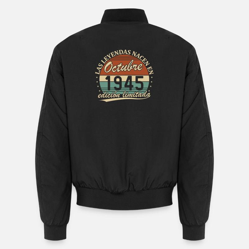 Oktober 1945 Vintage Retro Geburtstagsgeschenk Unisex Bomberjacke