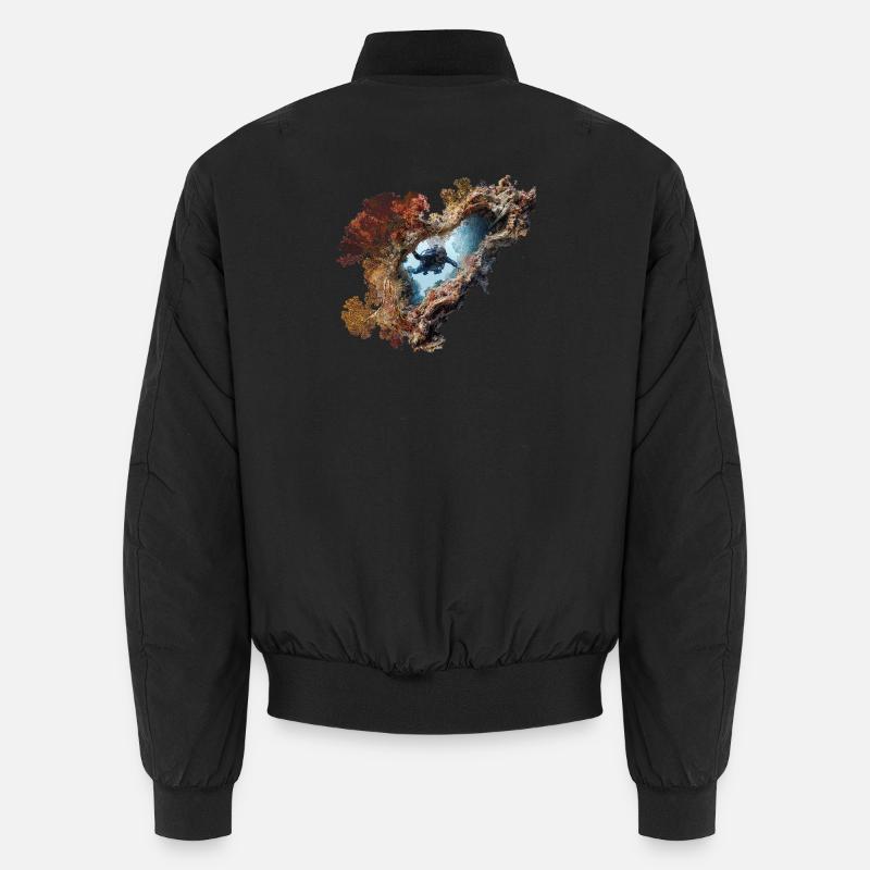 Récif de corail Plongeur Aventurier Bomber unisexe
