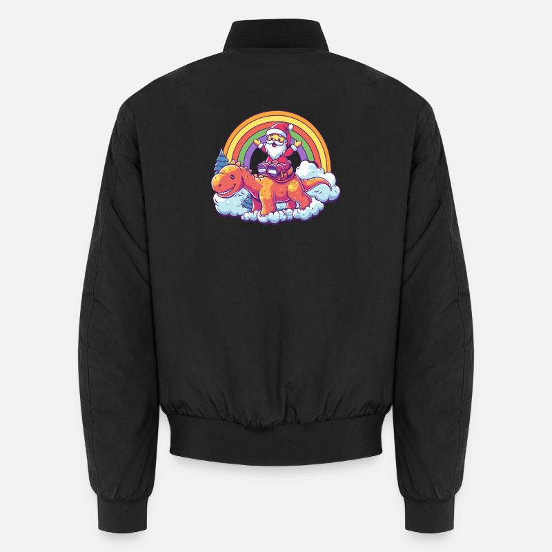 Dinosaurier brontosaurus Weihnachtsmann Unisex Bomberjacke