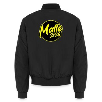 Malle 2026 Mallorca - Unisex Bomber Jacket - black - Back - AI Model Male 185 light (185cm)