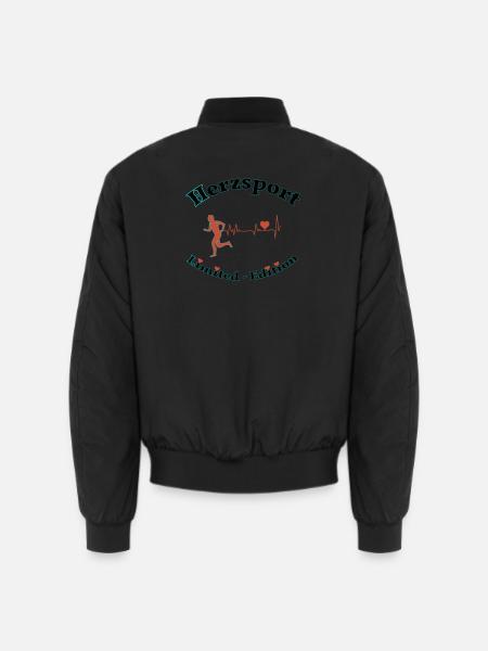 Herzsport - Unisex Bomberjacke - Schwarz