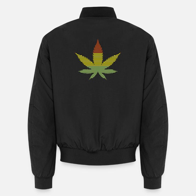 Cannabis-Blatt Unisex Bomberjacke