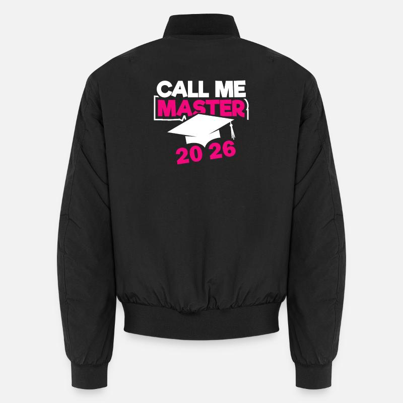 Master 2026 Abschluss Promotion Sponsion - Unisex Bomberjacke - Schwarz