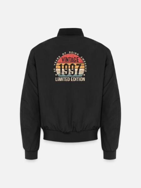 Vintage Est 1997 Limited Edition 29th Birthday - Unisex Bomber Jacket - black