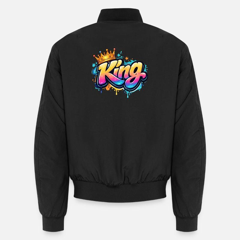 Royal Graffiti King Unisex Bomber Jacket