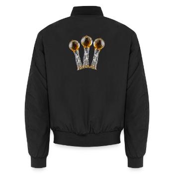 Harz Trichome - Unisex Bomberjacke - Schwarz - Hinten - AI Model Male 185 light (185cm)