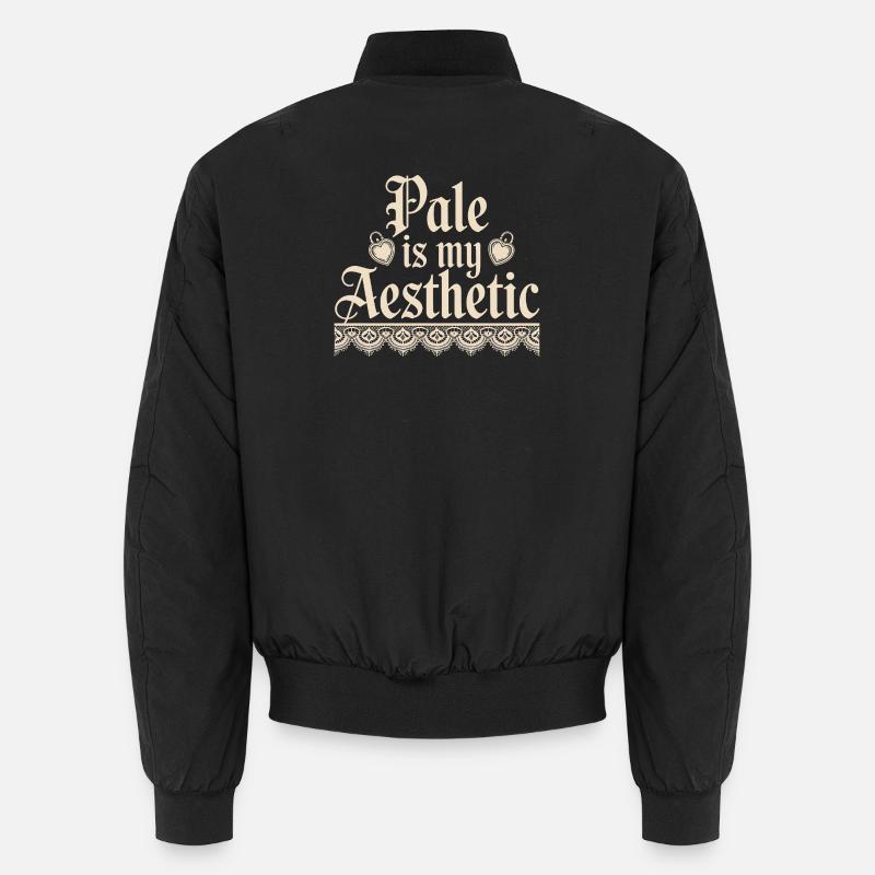 Blasse ästhetische Spitzentypografie Unisex Bomberjacke