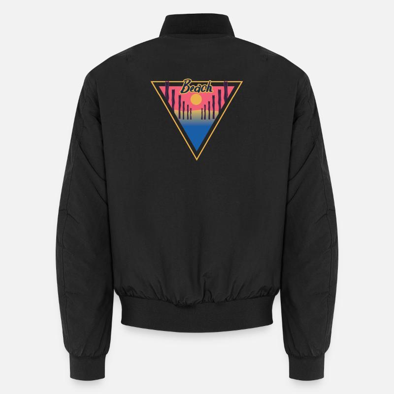 Beach Triangle - Unisex Bomberjacke - Schwarz
