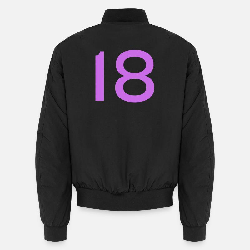18 - Unisex Bomberjacke - Schwarz