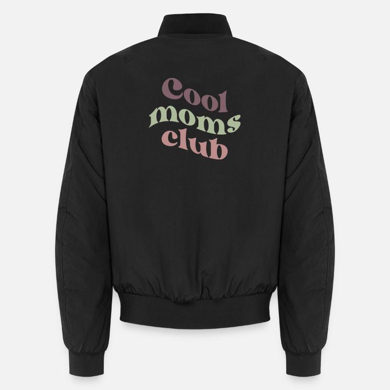 Cool Moms Club Retro Typography Unisex Bomber Jacket