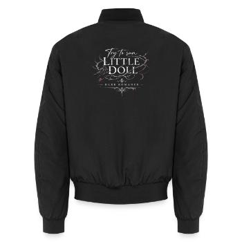 SmallDoll DarkRomance - Unisex Bomber Jacket - black - Back - AI Model Male 185 light (185cm)