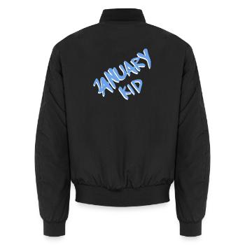 Hurray Kid Graffiti - Unisex Bomberjacke - Schwarz - Hinten - AI Model Male 185 light (185cm)