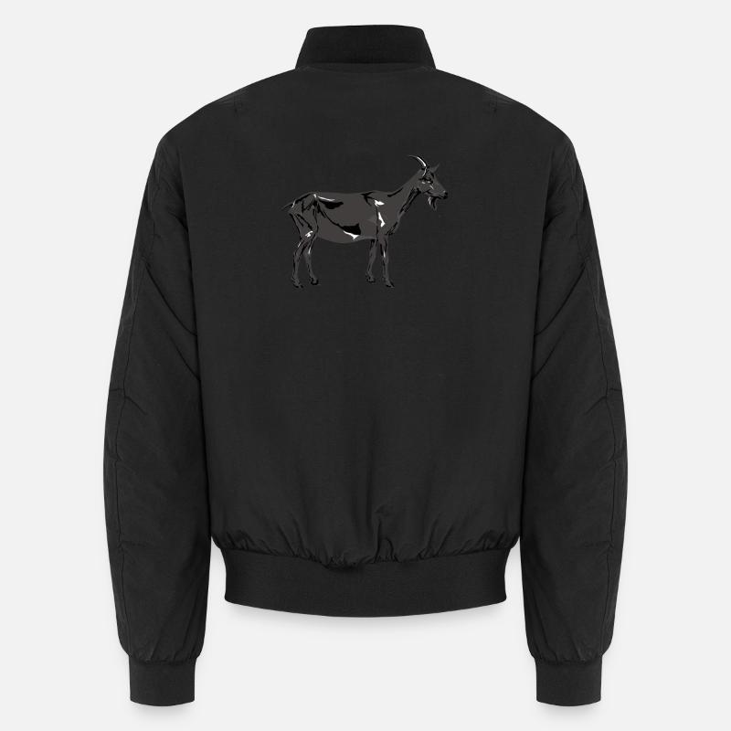 Gris Chèvre de la Saint-Patrick - Bomber unisexe - noir