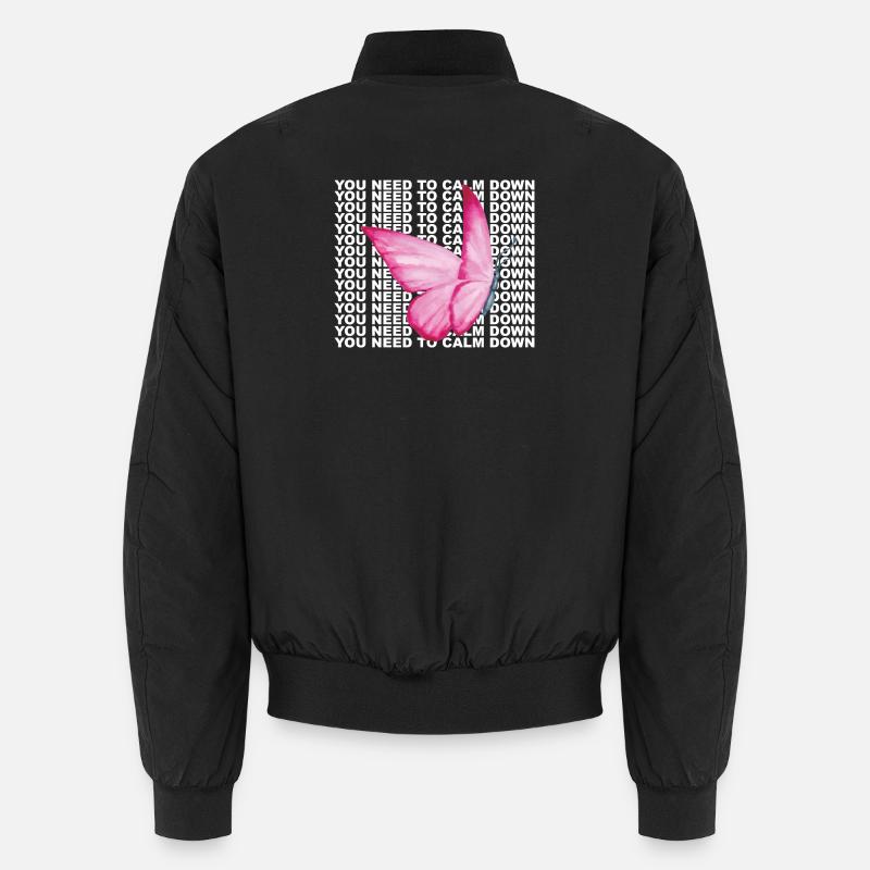 Du musst dich beruhigen - Unisex Bomberjacke - Schwarz