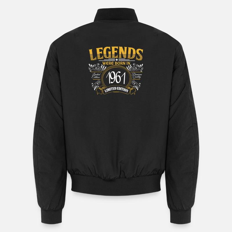 Legenden wurden 1961 geboren - Unisex Bomberjacke - Schwarz