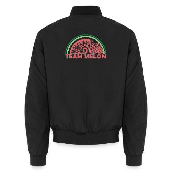 Équipe Melon Fruits Beach Maui Hawaii Nature - Bomber unisexe - noir - Dos - AI Model Male 185 light (185cm)
