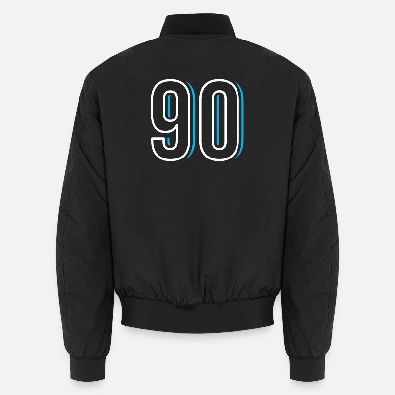 Nummer 90 - Neunzig - Unisex Bomberjacke - Schwarz