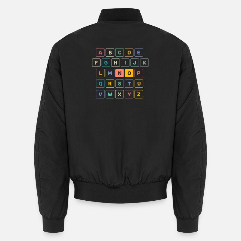 ABC Button NO - École maternelle préscolaire Bomber unisexe