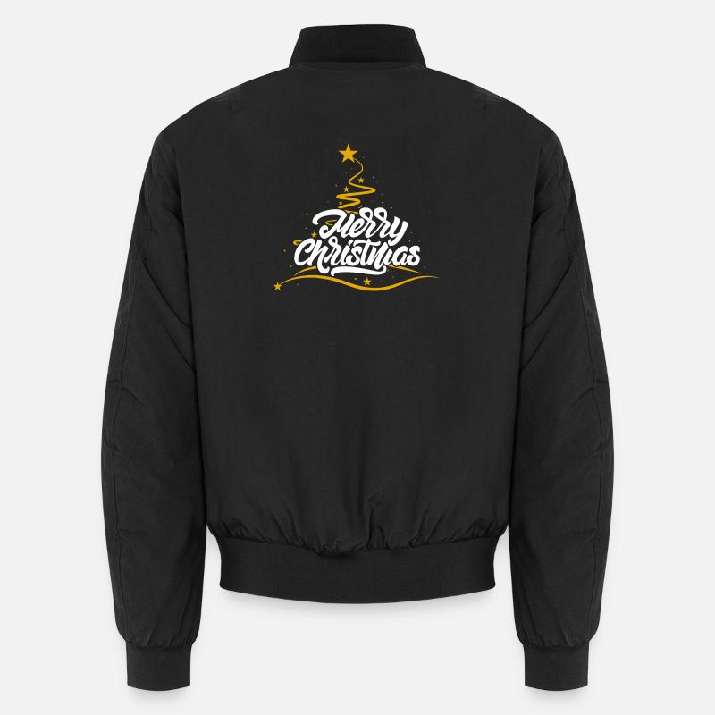 Joyeux Noël script arbre Bomber unisexe