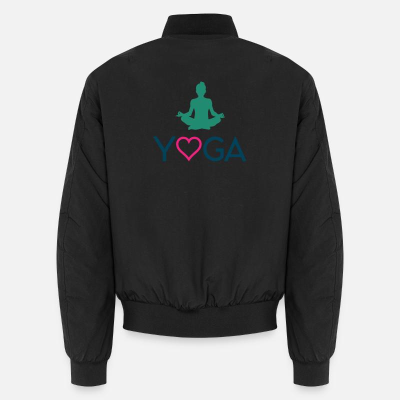 Yoga - Unisex Bomber Jacket - black