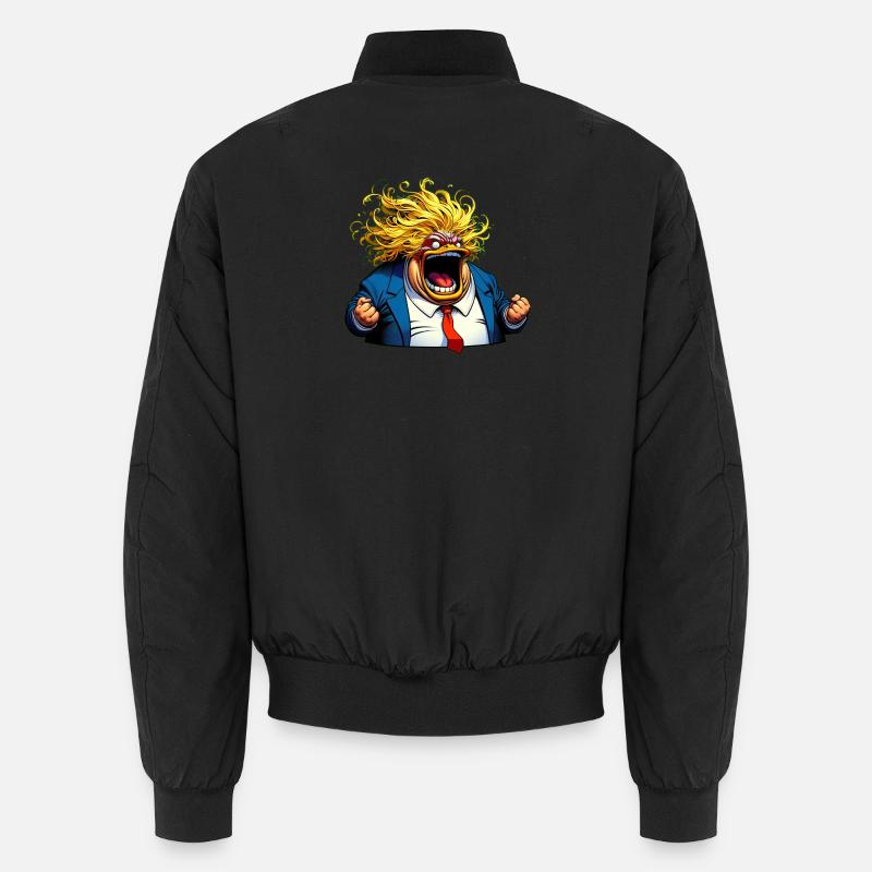 Weißer Mann will Angst schüren Unisex Bomberjacke