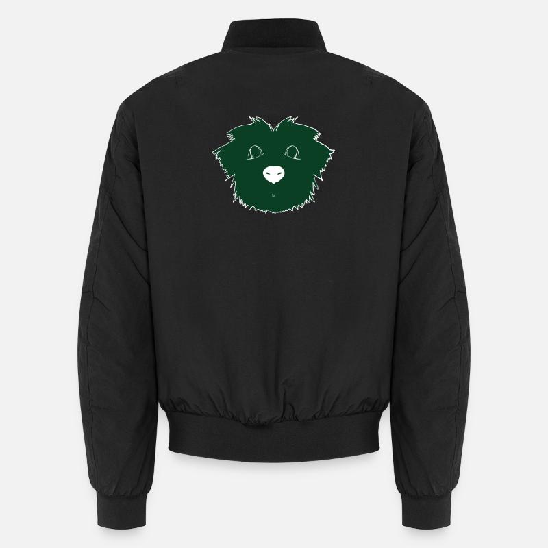 Chiot vert - Bomber unisexe - noir