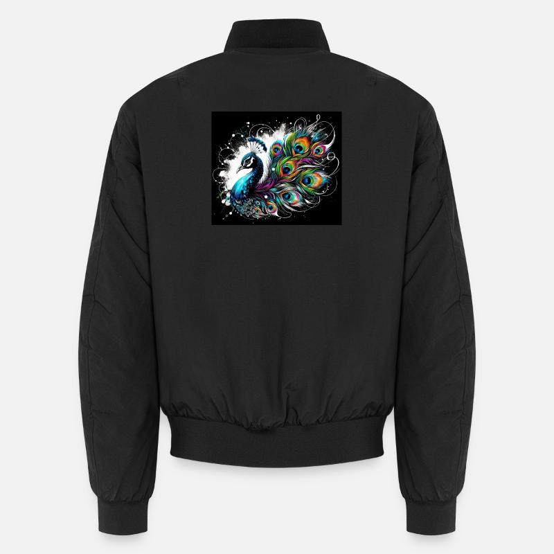 Peacock Unisex Bomber Jacket