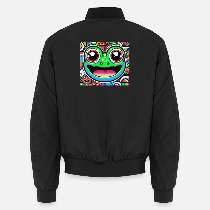 Frosch Pop Art Unisex Bomberjacke