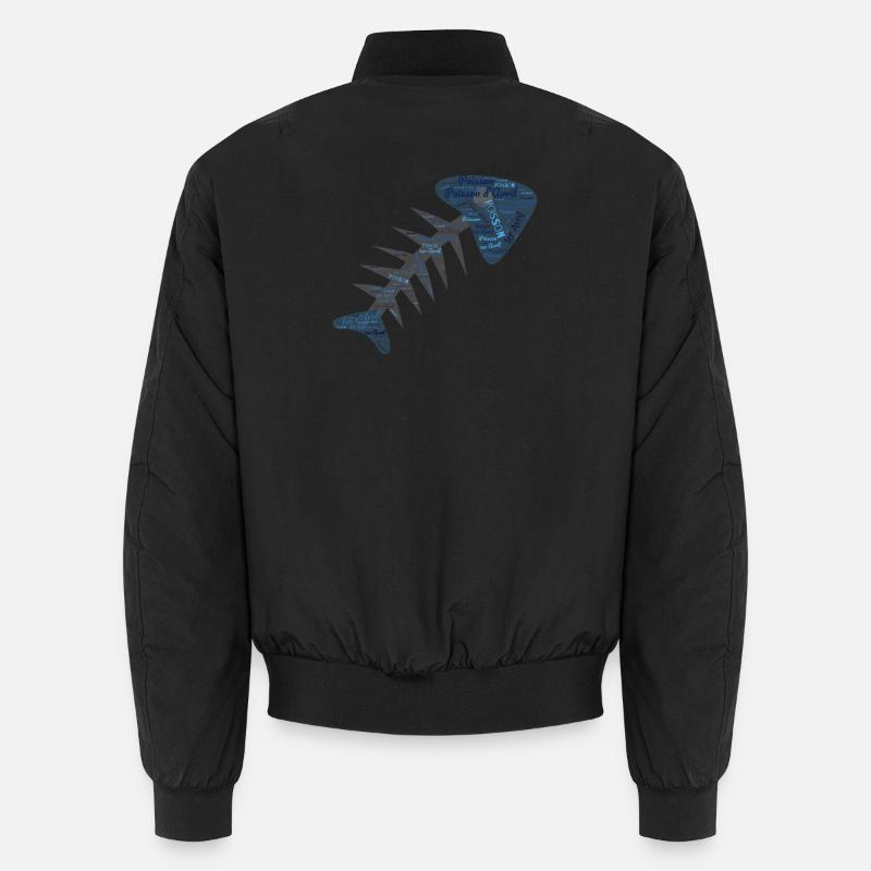 FISH. APRIL FOOL - Unisex Bomber Jacket - black