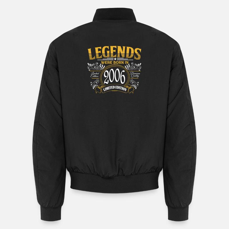 Legenden wurden 2006 geboren - Unisex Bomberjacke - Schwarz
