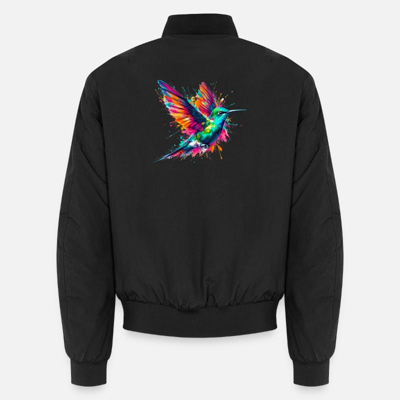 Hummingbird - Unisex Bomber Jacket - black