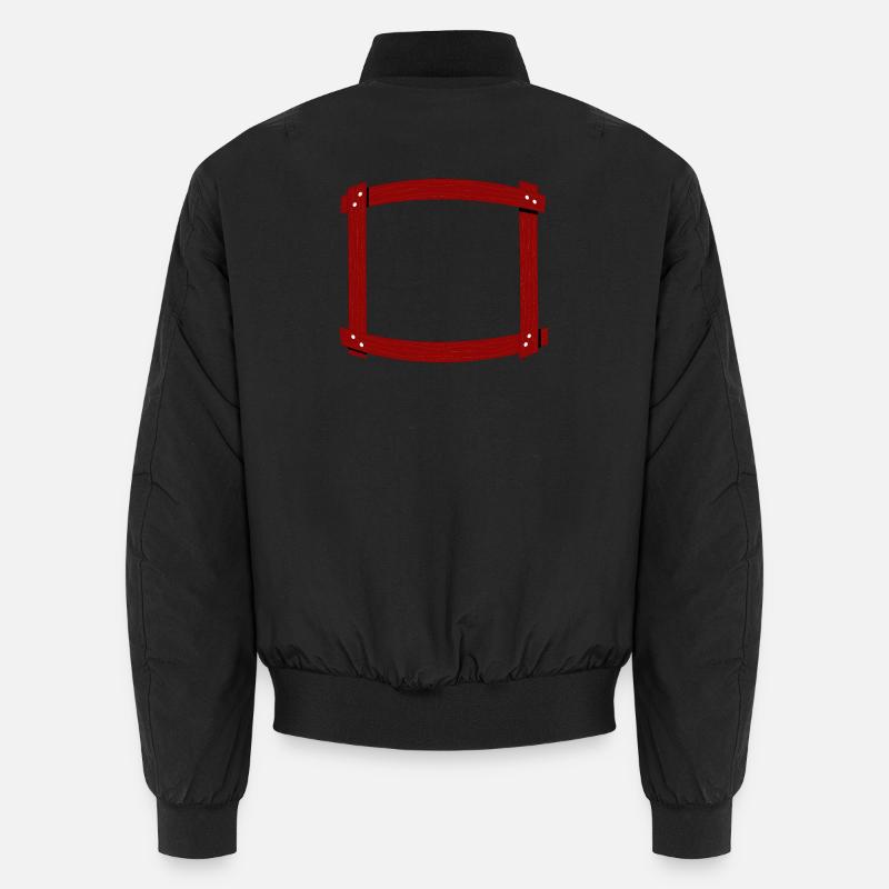 Holzrahmen gewölbt Unisex Bomberjacke