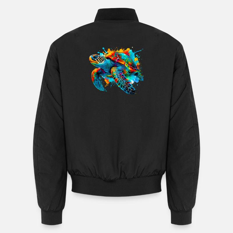 Schildkröte Unisex Bomberjacke