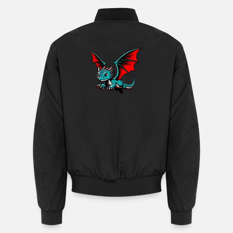 Drache - Unisex Bomberjacke - Schwarz