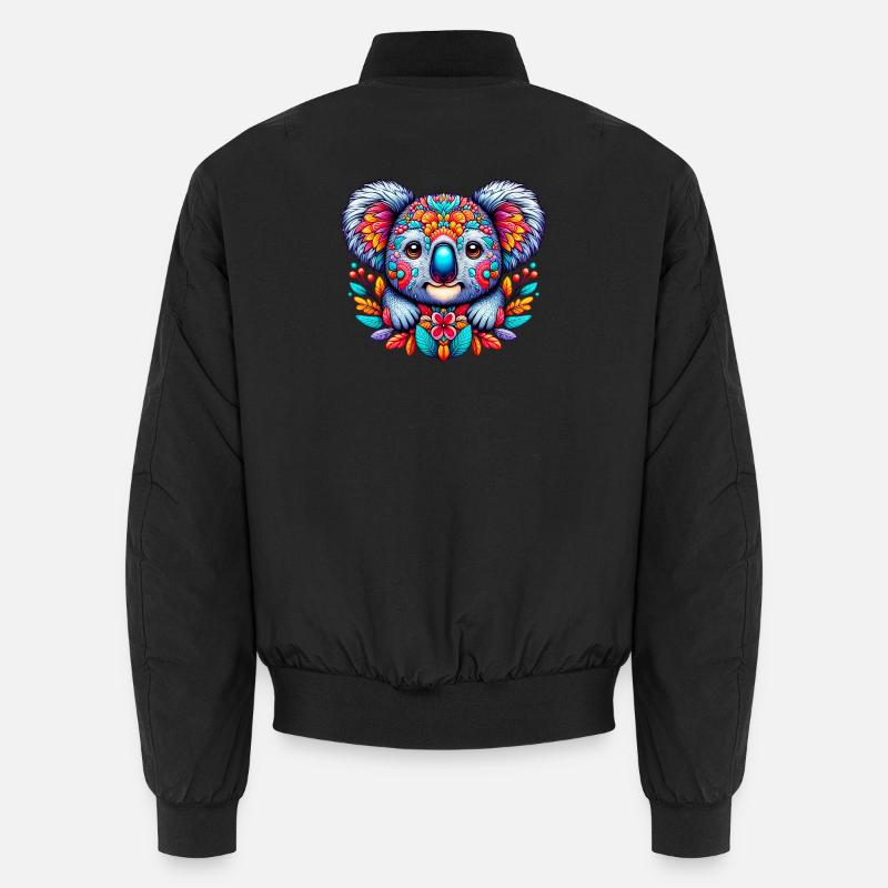 Koala - Unisex Bomber Jacket - black