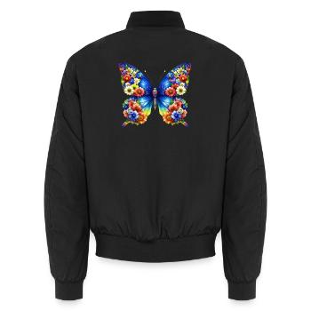 Papillon - Bomber unisexe - noir - Dos - AI Model Male 185 light (185cm)