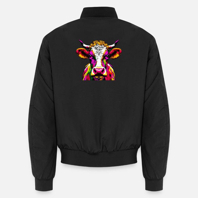 Vache - Bomber unisexe - noir