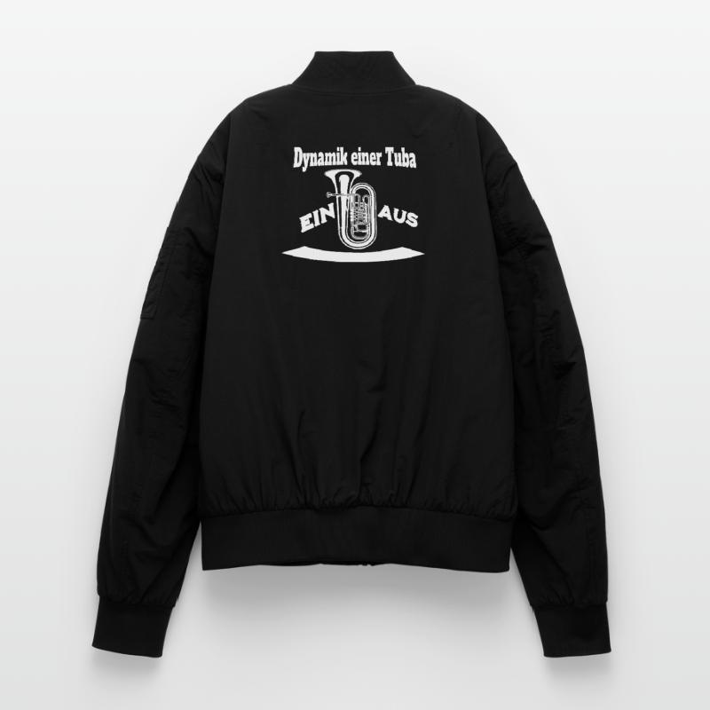 Dynamik einer Tuba - Ein oder Aus Unisex Bomberjacke