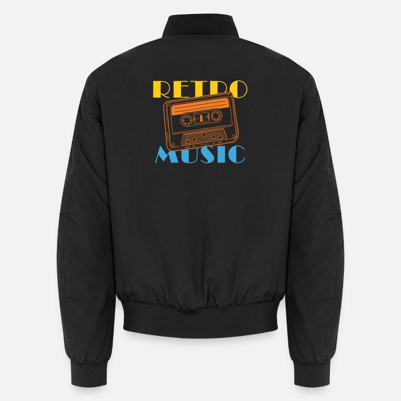 Vintage Retro Kassette Design Unisex Bomberjacke