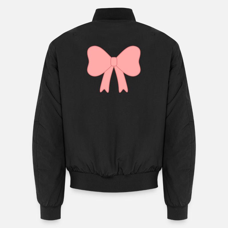 Illustration délicate de l’arc rose Bomber unisexe