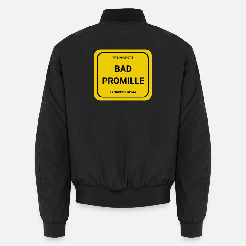 Drinking spa - Unisex Bomber Jacket - black