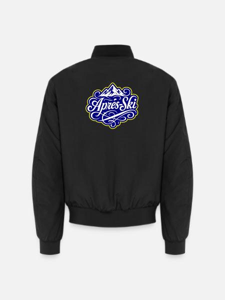 Après-ski Mountains Alps - Unisex Bomber Jacket - black