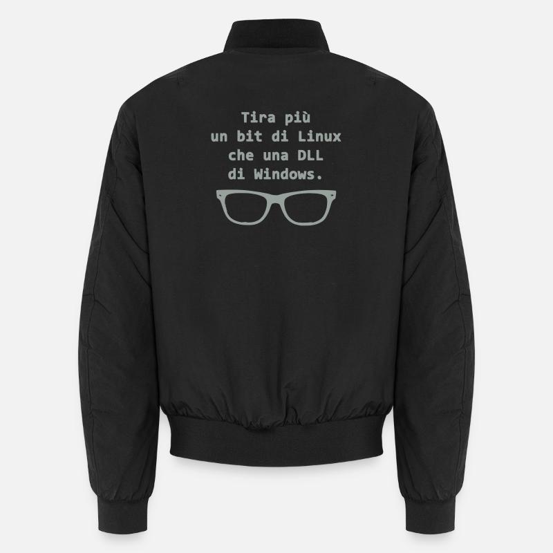 Linux - Unisex Bomber Jacket - black
