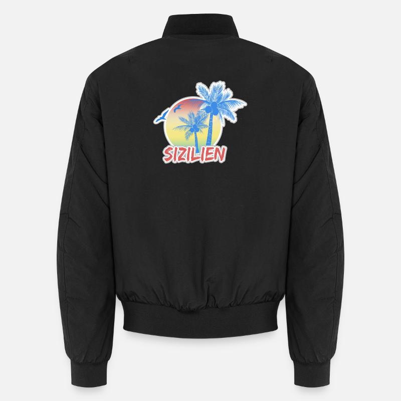 Sicily as a holiday - Unisex Bomber Jacket - black
