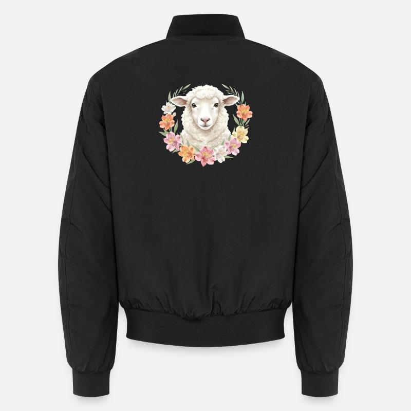 Mouton blanc Bomber unisexe